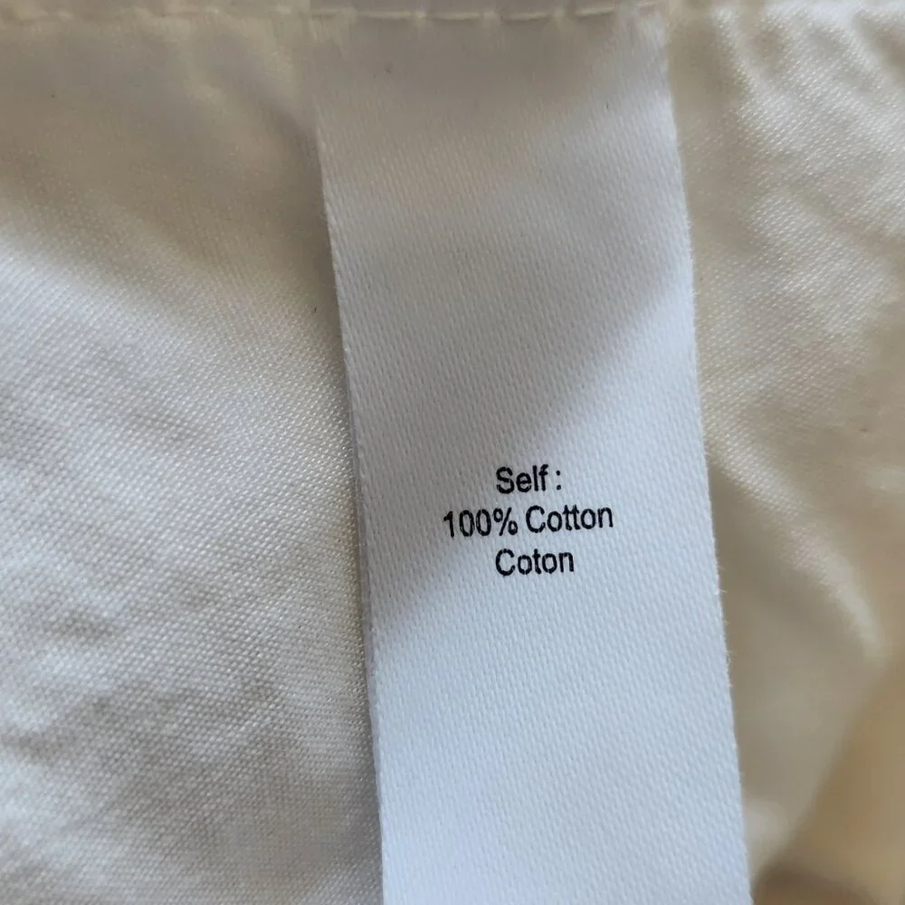 Marissa Webb Dixon paper bag cotton Romper white Dress Sz 4 pockets